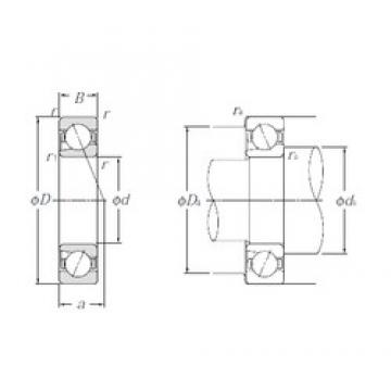 10 mm x 26 mm x 8 mm  NTN BNT000 Rodamientos de bolas de contacto angular de doble hilera