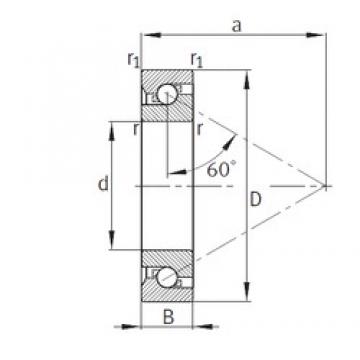 15 mm x 36 mm x 11 mm  FAG 7602015-TVP Rodamientos de bolas de contacto angular para motores y tornos