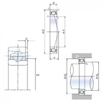 30 mm x 47 mm x 9 mm  NSK 30BNR19S Rodamientos de bolas de contacto de cuatro puntos