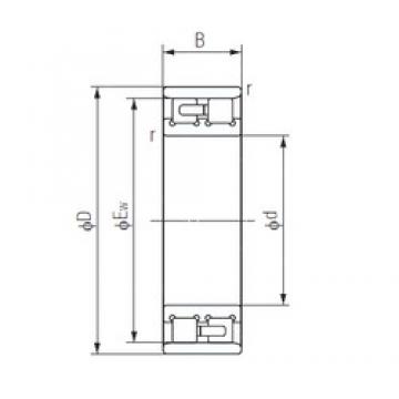 160 mm x 240 mm x 60 mm  NACHI NN3032 Rodamientos de bolas de contacto de cuatro puntos