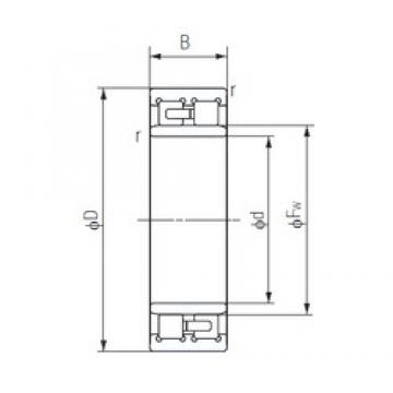 160 mm x 220 mm x 60 mm  NACHI NNU4932 Rodamientos de bolas de contacto de cuatro puntos