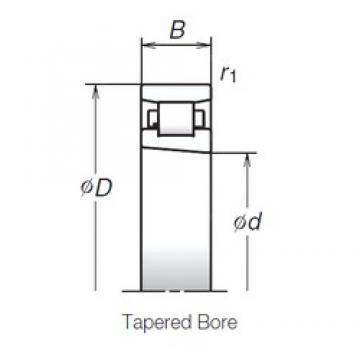 105 mm x 160 mm x 26 mm  NSK N1021MRKR Rodamientos de bolas de contacto de cuatro puntos