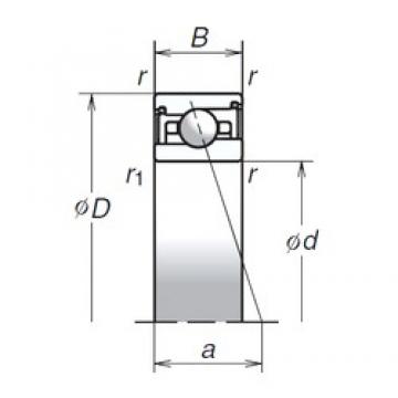 100 mm x 140 mm x 24 mm  NSK 100BNR29XV1V rodamientos de bolas tipo BST rodamientos de precisión