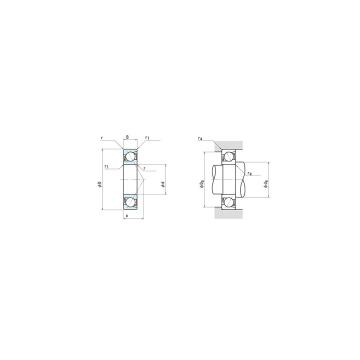 NSK 7228A Rodamientos de bolas de contacto angular sellados lubricados con grasa