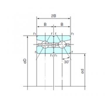 65 mm x 100 mm x 16,5 mm  NACHI 65TAH10DB rodamientos de bolas tipo BST rodamientos de precisión