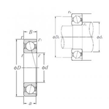 120 mm x 215 mm x 40 mm  NTN 7224C Rodamientos de bolas de contacto angular para motores y tornos