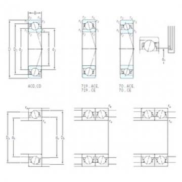 70 mm x 90 mm x 10 mm  SKF 71814 ACD/P4 Rodamientos de bolas de contacto angular de alta velocidad