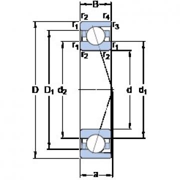 10 mm x 30 mm x 9 mm  SKF 7200 ACD/HCP4A Rodamientos de precisión combinados universales