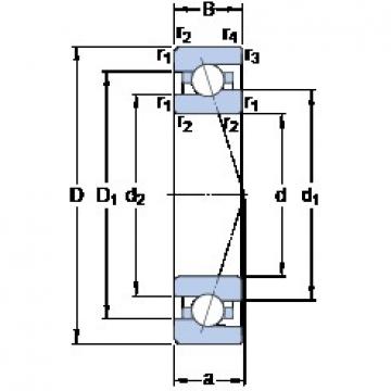 120 mm x 180 mm x 28 mm  SKF 7024 ACE/P4A Rodamientos de precisión combinados universales