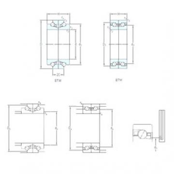 70 mm x 110 mm x 18 mm  SKF BTM 70 BTN9/HCP4CDB Rodamientos de bolas de contacto angular para motores y tornos