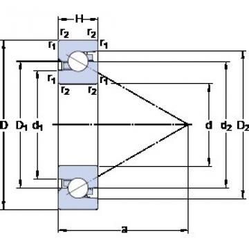 SKF BSA 202 C Rodamientos de bolas de contacto angular dúplex