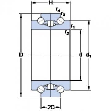 SKF BTW 130 CTN9/SP Rodamientos de bolas de contacto angular de doble hilera