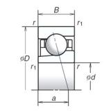 12 mm x 24 mm x 6 mm  NSK 12BGR19H Rodamientos de precisión combinados universales