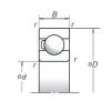 25 mm x 52 mm x 15 mm  NSK 6205T1X Rodamientos de bolas de contacto angular dúplexHT series