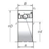 65 mm x 100 mm x 22 mm  NSK 65BER20SV1V Rodamientos de bolas de contacto angular lubricados con aceite de aire ecológico