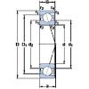 40 mm x 52 mm x 7 mm  SKF 71808 CD/HCP4 Rodamientos de bolas de contacto angular para motores y tornos