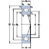 120 mm x 180 mm x 28 mm  SKF 7024 ACE/P4A Rodamientos de precisión combinados universales