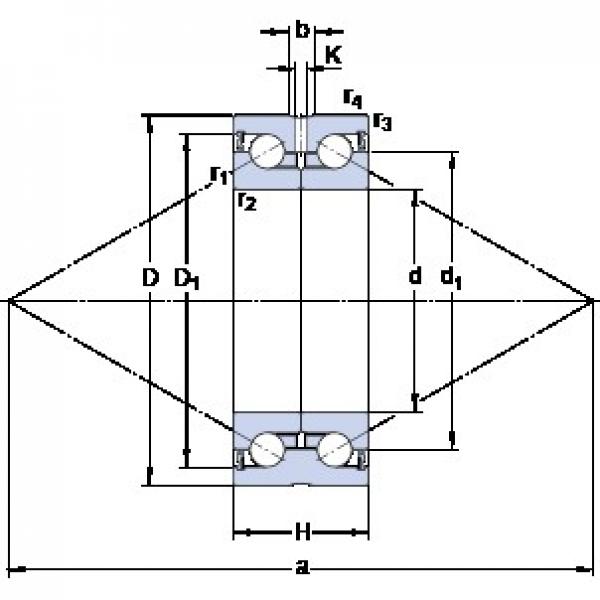 SKF BEAS 030062-2RS Rodamientos de bolas de contacto angular para motores y tornos #1 image