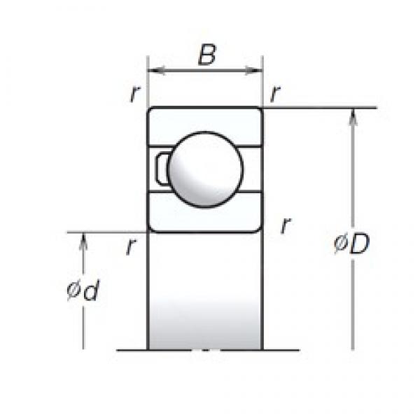 20 mm x 42 mm x 12 mm  NSK 6004T1X Rodamientos de bolas de contacto angular lubricados con aceite de aire ecológico #1 image