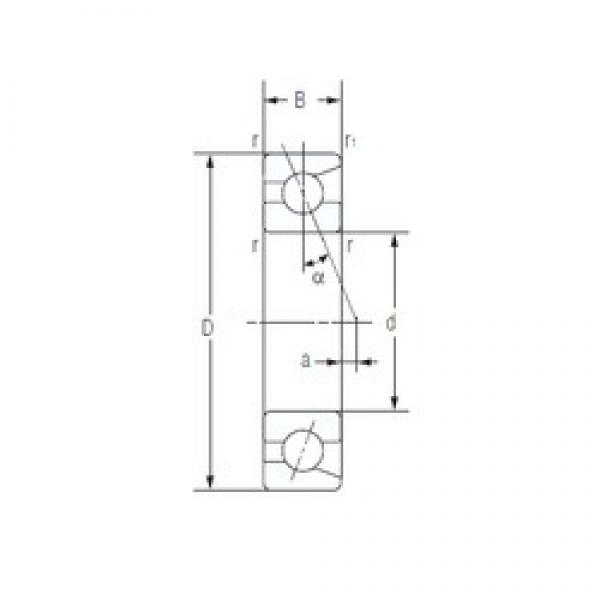 12 mm x 32 mm x 10 mm  NACHI 7201AC Rodamientos de bolas de contacto de cuatro puntos #1 image