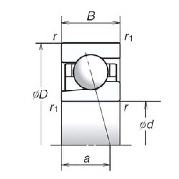 12 mm x 24 mm x 6 mm  NSK 12BGR19H Rodamientos de precisión combinados universales #1 image