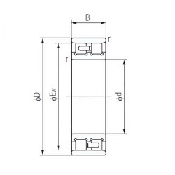 160 mm x 240 mm x 60 mm  NACHI NN3032 Rodamientos de bolas de contacto de cuatro puntos #1 image