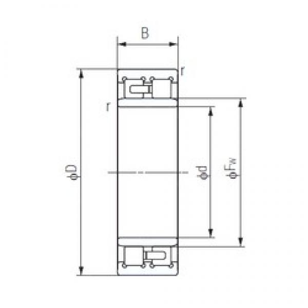 160 mm x 220 mm x 60 mm  NACHI NNU4932 Rodamientos de bolas de contacto de cuatro puntos #1 image