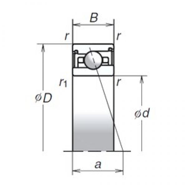 100 mm x 140 mm x 24 mm  NSK 100BER29HV1V Rodamientos de bolas de contacto angular de alta velocidad #1 image