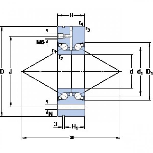 SKF BEAM 017062-2RZ/PE Rodamientos de bolas de contacto angular dúplex #1 image