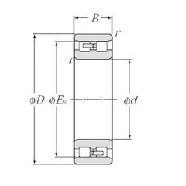 105 mm x 160 mm x 41 mm  NTN NN3021 rodamientos de bolas de contacto angular dúplex #1 image