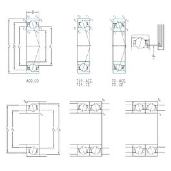 12 mm x 24 mm x 6 mm  SKF 71901 ACE/P4A Rodamientos de bolas de contacto angular sellados lubricados con grasa #1 image