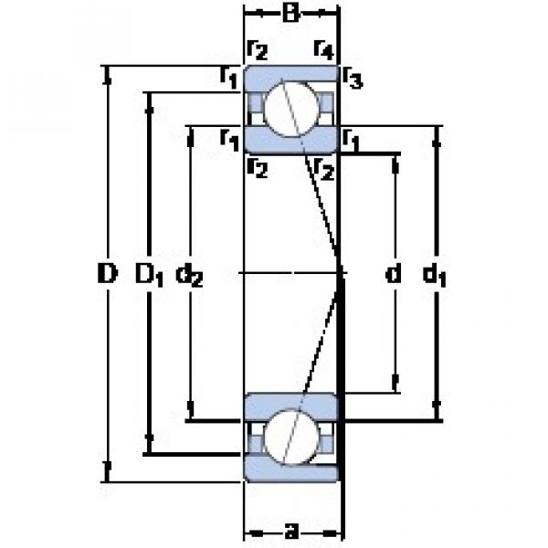 12 mm x 24 mm x 6 mm  SKF 71901 CD/P4A Rodamientos de bolas de contacto angular lubricados con aceite de aire ecológico #1 image