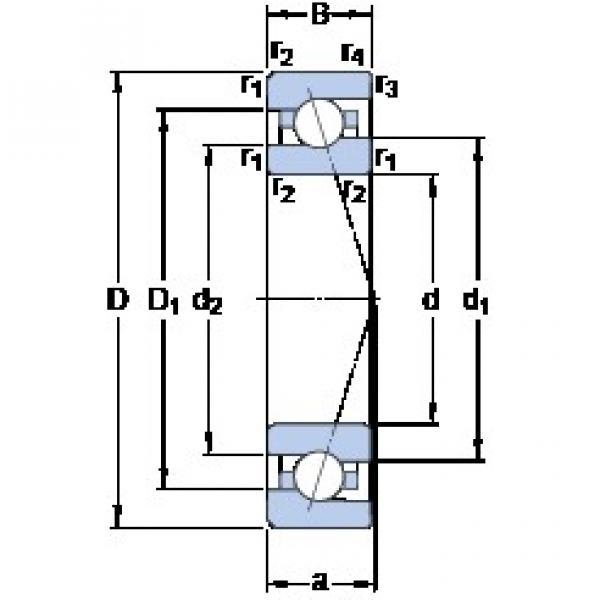 120 mm x 180 mm x 28 mm  SKF 7024 ACE/P4A Rodamientos de precisión combinados universales #1 image