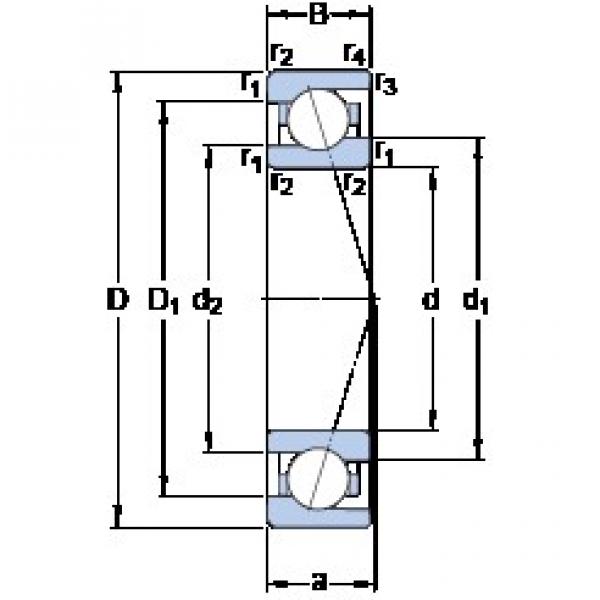 12 mm x 24 mm x 6 mm  SKF 71901 CE/P4A Rodamientos de bolas de contacto angular sellados de súper precisión #1 image