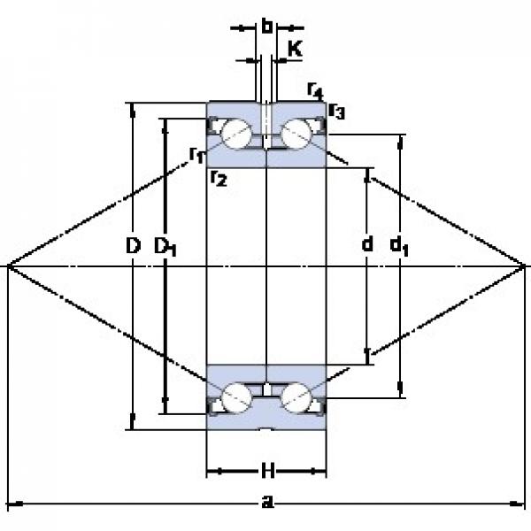 SKF BEAS 017047-2RZ rodamientos de bolas de contacto angular dúplex #1 image