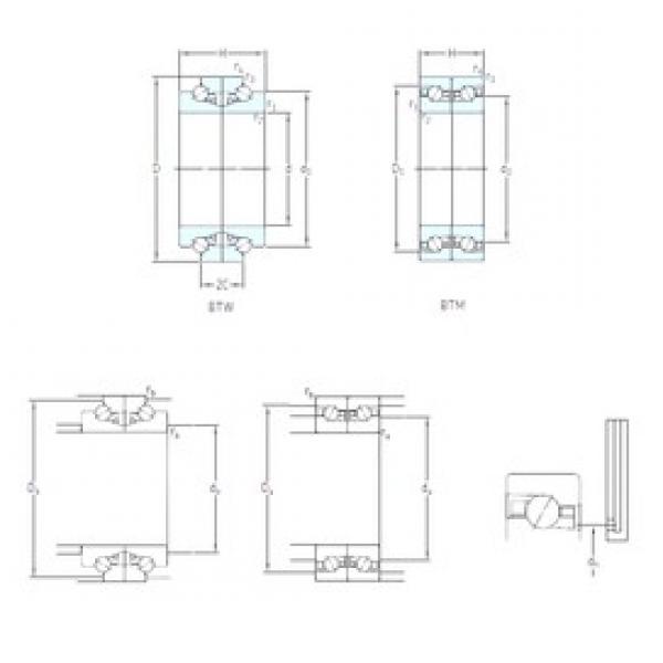 100 mm x 150 mm x 22,5 mm  SKF BTM 100 BTN9/HCP4CDB Rodamientos de precisión DB / DF / DT #1 image