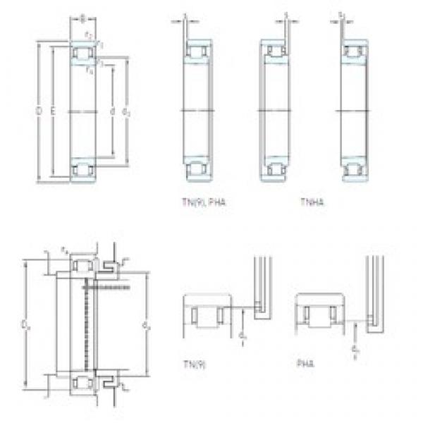 105 mm x 160 mm x 26 mm  SKF N 1021 KTN9/SP Rodamientos de precisión DB / DF / DT #1 image