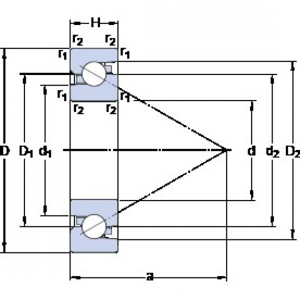 SKF BSD 3062 C rodamientos de bolas de contacto angular dúplex #1 image