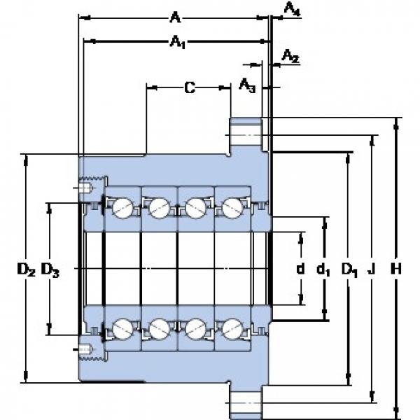 SKF FBSA 208 A/QBC Rodamientos de bolas de contacto angular para motores y tornos #1 image