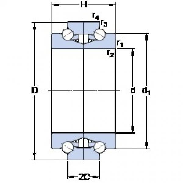 SKF BTW 120 CTN9/SP Rodamientos de bolas de contacto de cuatro puntos #1 image