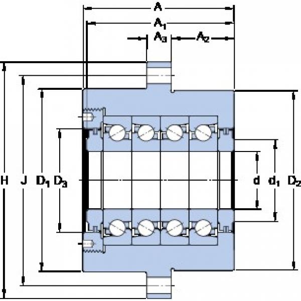 SKF FBSA 210/QBC Rodamientos de bolas de contacto angular sellados lubricados con grasa #1 image